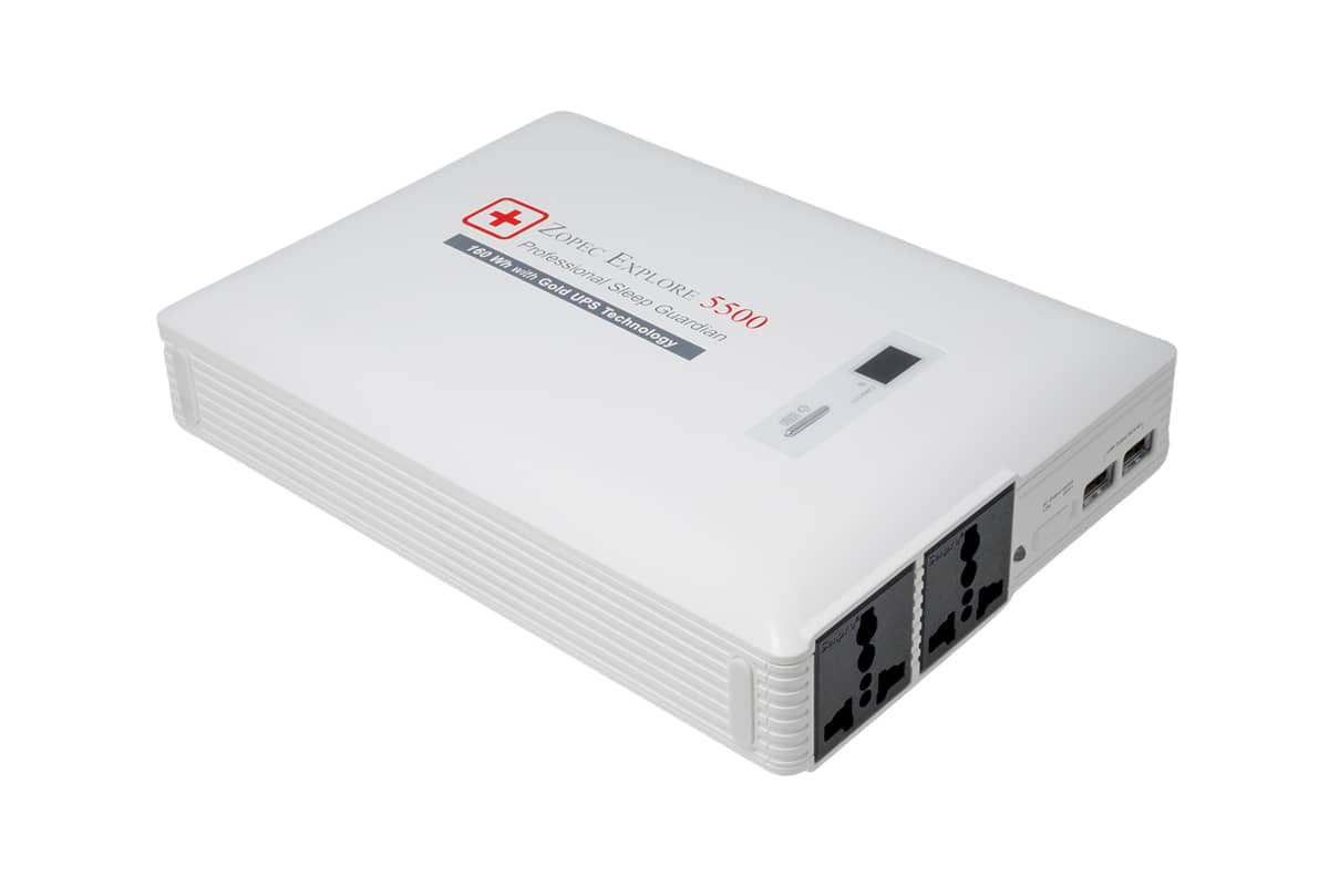 Zopec Explore 5500 AC Premium Travel & UPS Battery System 160Wh